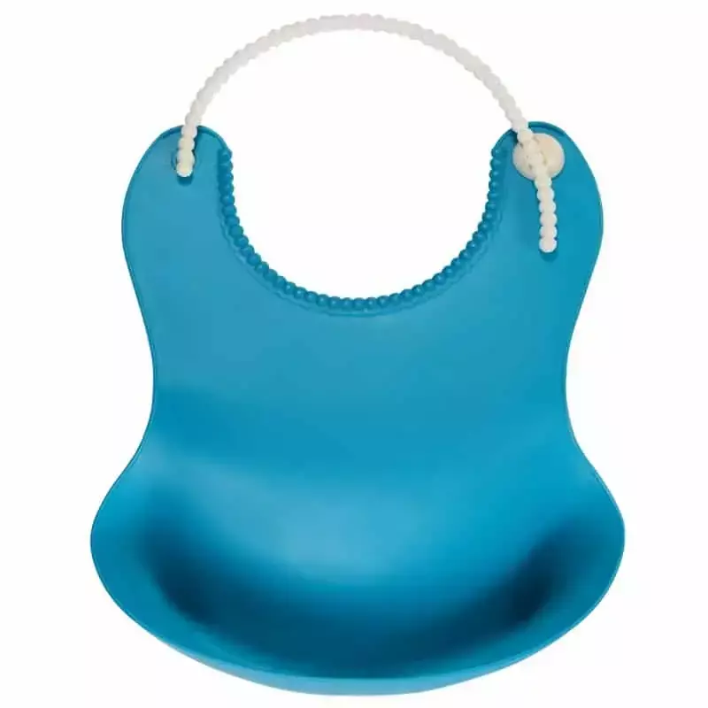 Babero De Silicona Con Contenedor de colores