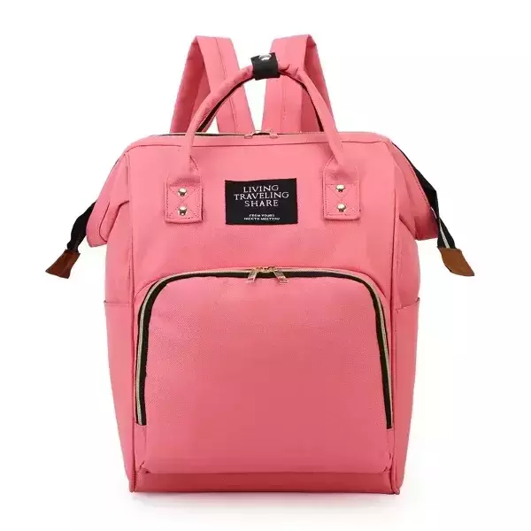 Mochila Maternal Simple Lisa - Salmón Oscuro