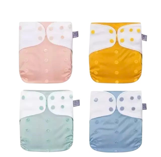 Pack x 4 Pañales Barrera Simple Fibra Gris con 4 absorbentes