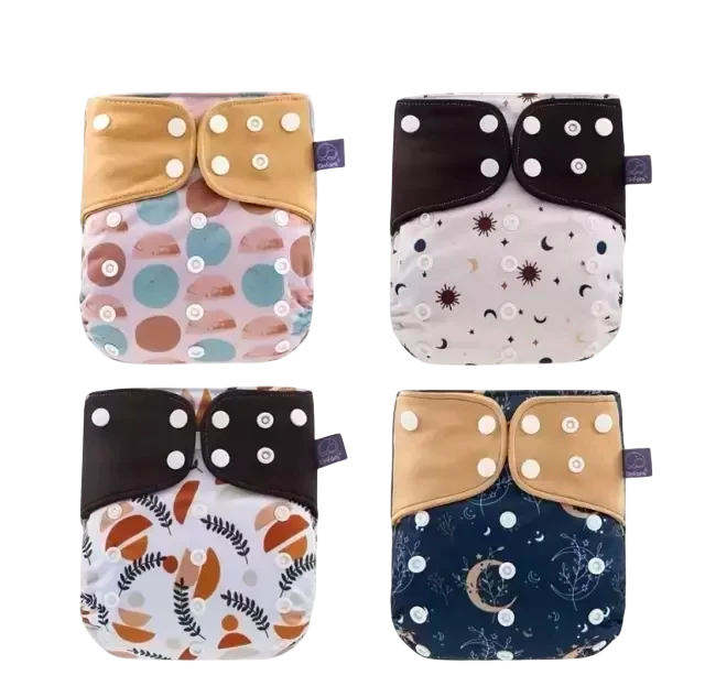 Pack x 4 Pañales Barrera Simple Fibra Gris con 4 absorbentes