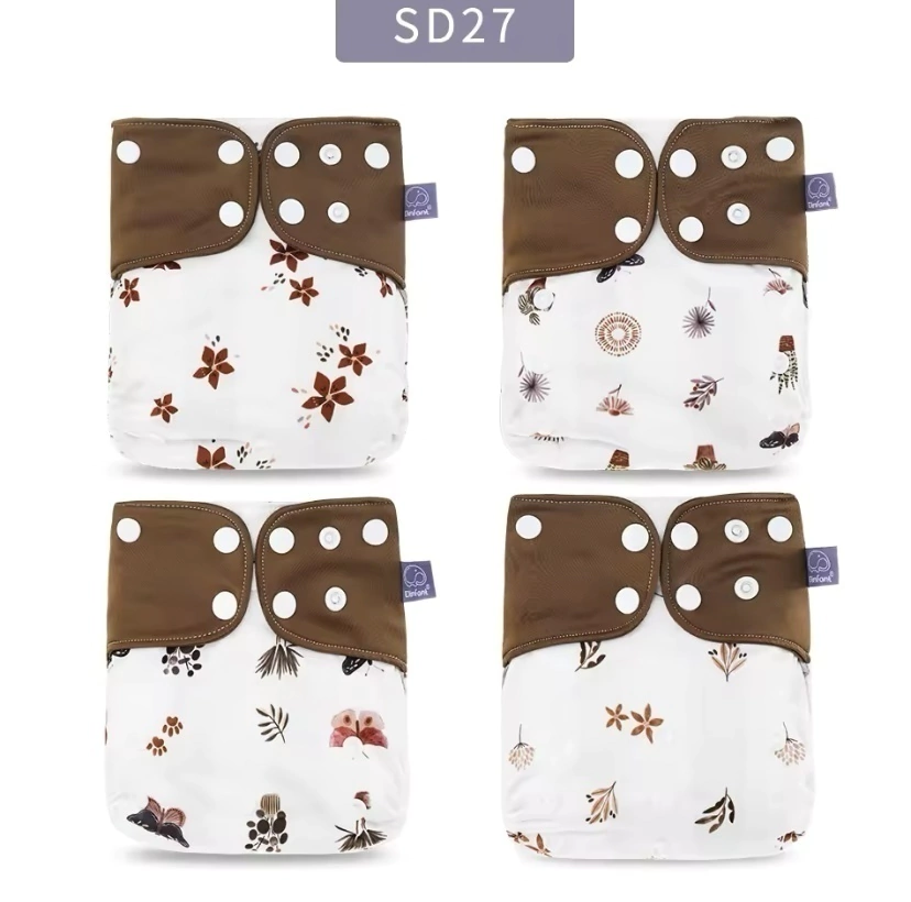 Pack x 4 Pañales Elinfant Fibra Gris Barrera Simple - Mariposa de Otoño