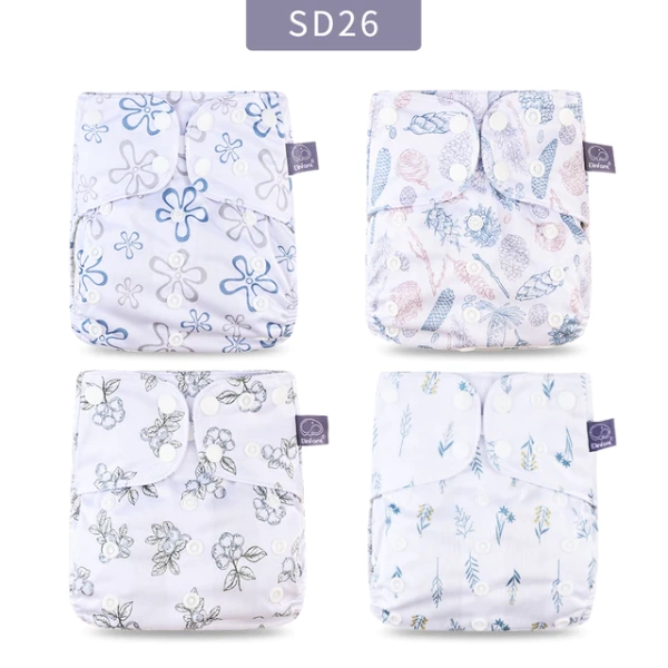 Pack x 4 Pañales Elinfant Fibra Gris Barrera Simple - Patagonia