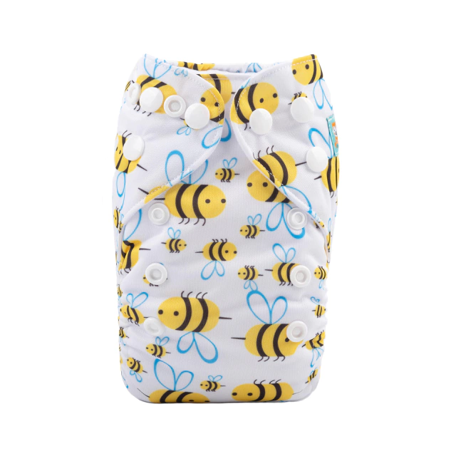 Pañal Recien Nacido AlvaBaby sistema bolsillo incluye absorbente - Honey Bee