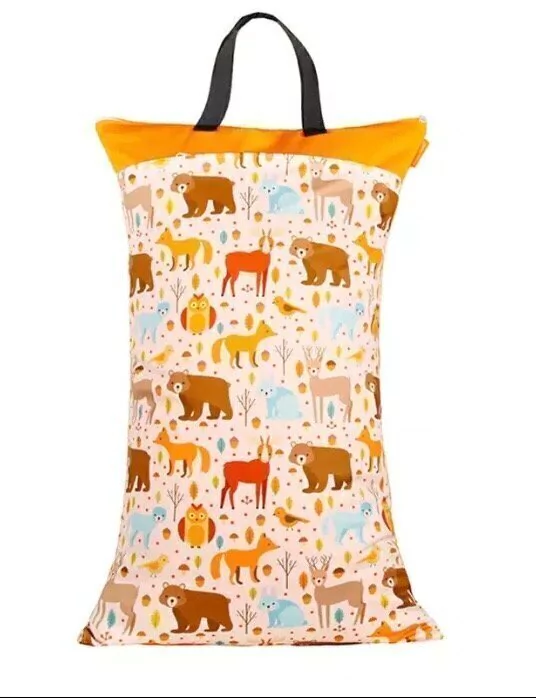 Wetbag extra grandes (Lavadero) 40 X 70 - Animalitos del Bosque